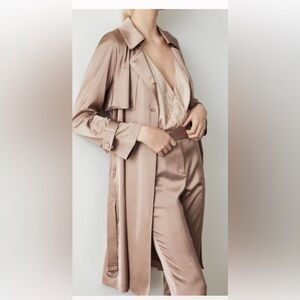 BCBG MAXAZRIA TRENCH COAT AND PANTS